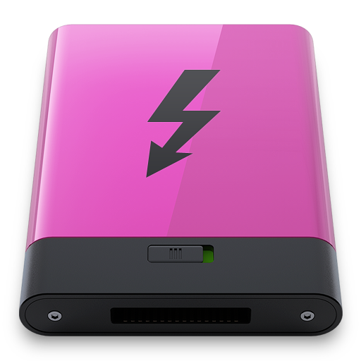 Pink Thunderbolt B Icon 512x512 png